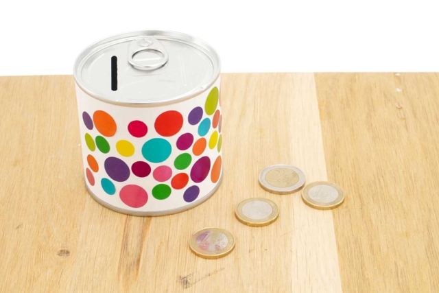 Tirelire boite de conserve décorée - Boîtes à décorer - 10doigts.fr