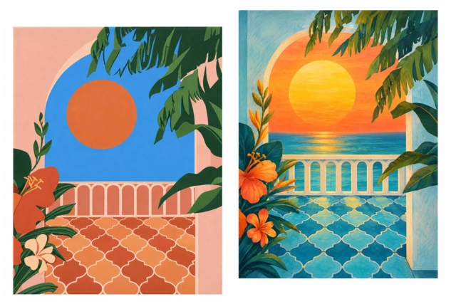 Toile imprimée à peindre - tunisie - Peinture aux numéros : découvrez l'art du tableau numéroté pour tous - 10doigts.fr
