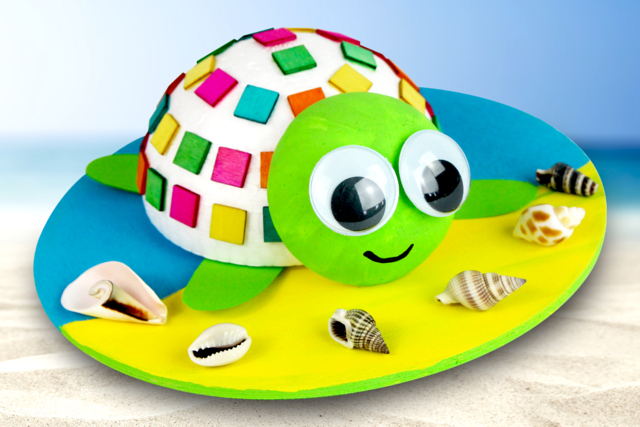 Tortue et mosaïques en bois - Supports Mosaïques - 10doigts.fr