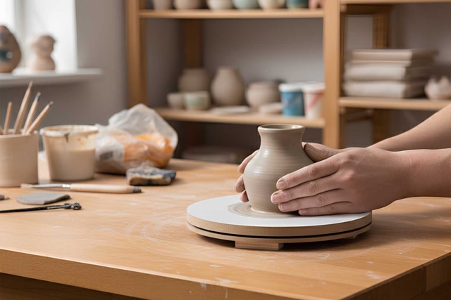 tour de poterie enfant - Outils de Modelage - 10doigts.fr