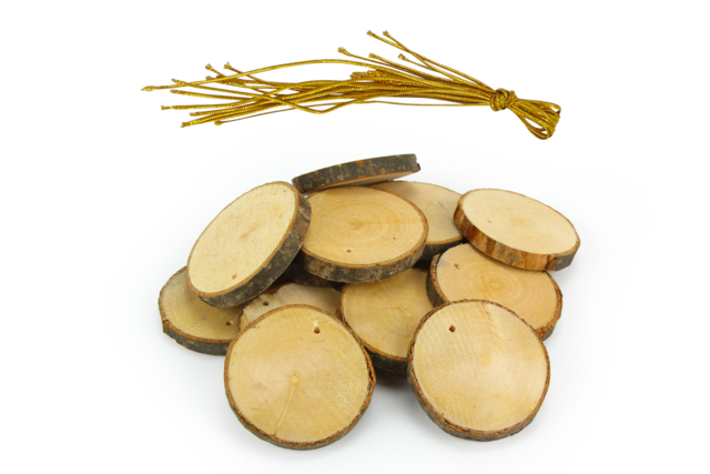 tranche de bois - Objets en bois Noël - 10doigts.fr