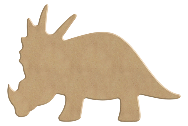 tricératops dinosaure en bois enfants - Animaux en bois - 10doigts.fr