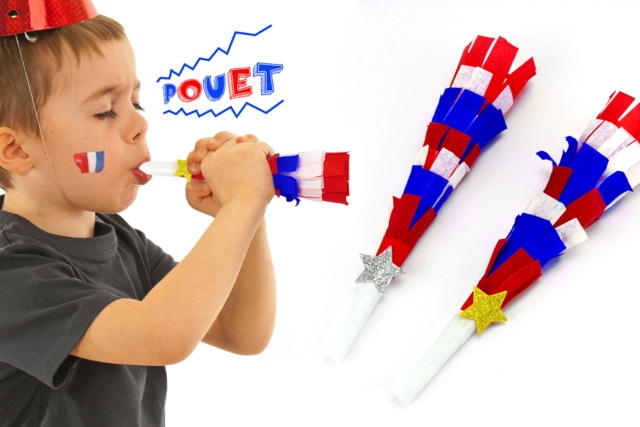 Trompette de supporter : Équipe de France - Instruments de musique - 10doigts.fr