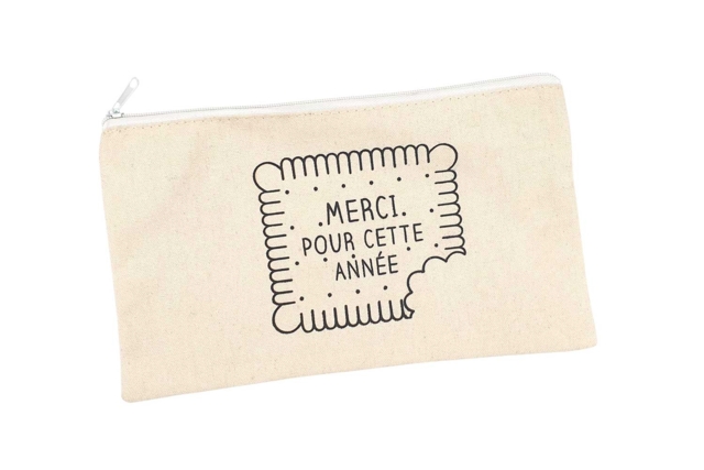Trousse "Merci pour cette année"  - Coton, lin - Textiles - 10doigts.fr