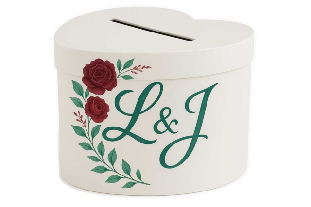 urne de mariage blanche - Boîtes et corbeilles en carton - 10doigts.fr