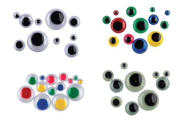 yeux mobiles adhésifs DIY - Yeux mobiles - 10doigts.fr