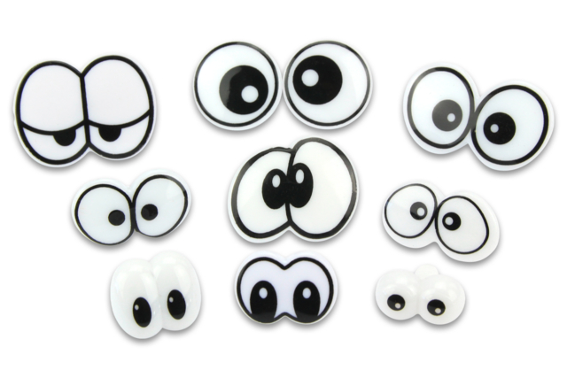 yeux rigolos funky à planter - Accessoires pour pâtes à modeler - 10doigts.fr