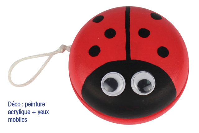 yoyo coccinelle - Jeux et Jouets en bois - 10doigts.fr