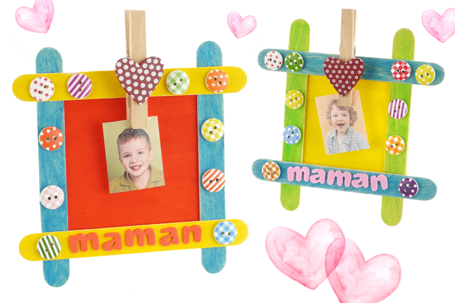 Cadre bâtonnets "Maman"