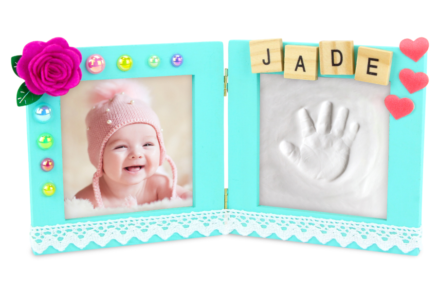 Cadre empreinte bébé