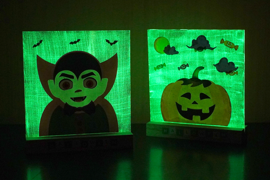 Tableau hanté phosphorescent