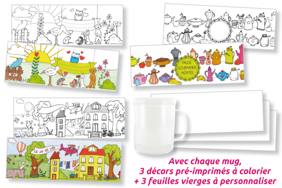 Mug coloriage