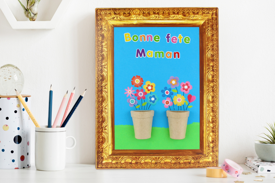 Tableau fleuri - fête des mères